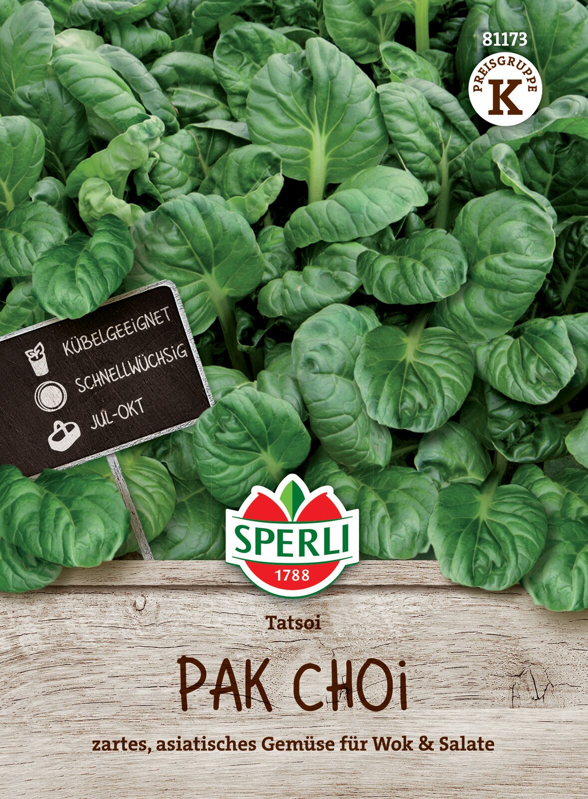 Pak Choi mini Tatsoi 45 Körner Sperli
