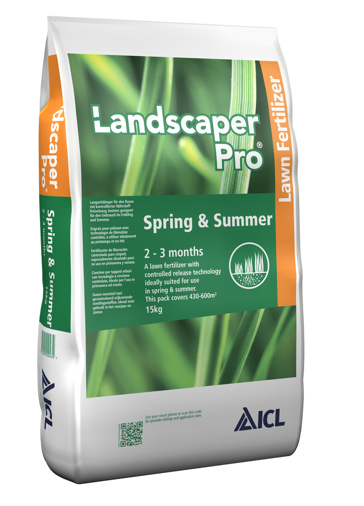 ICL Frühjahr&amp;Sommer Frühjahr-Sommer-Rasenpflegemittel 20-0-07+6CaO+3MgO 2-3 Monate 15 kg