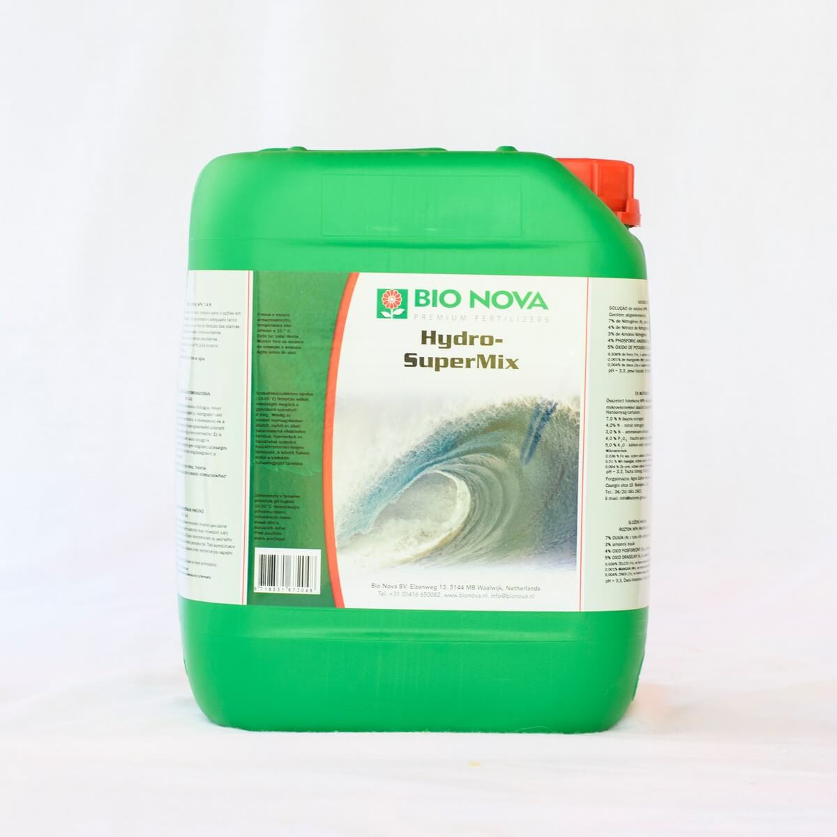 Bio-Nova Hydro-Supermix (7-4-5) Nährlösung für Hydrokulturen 5 l
