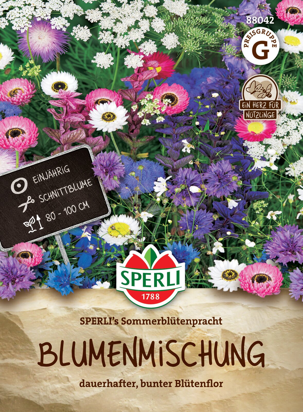Sommerblumen-Prachtblumen-Samenmischung 3 m2 Sperli