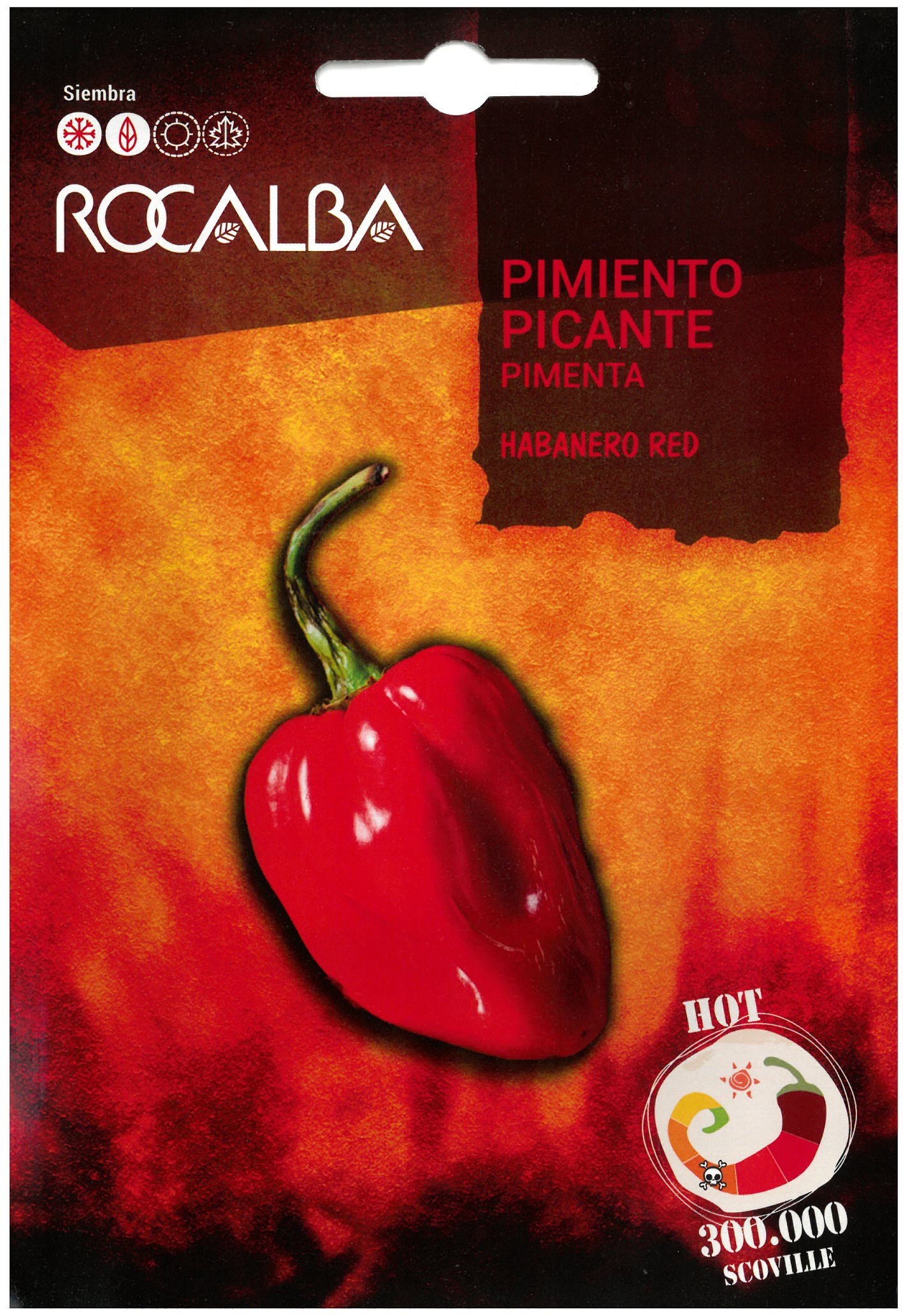 Chilischote Rote Habanero Rocalba 0,5 g