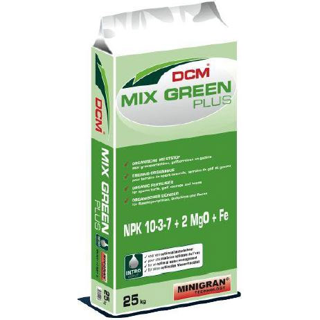 DCM Mix-Green Plus 10-3-7+2MgO+Fe 37 % organische Substanz 25 kg