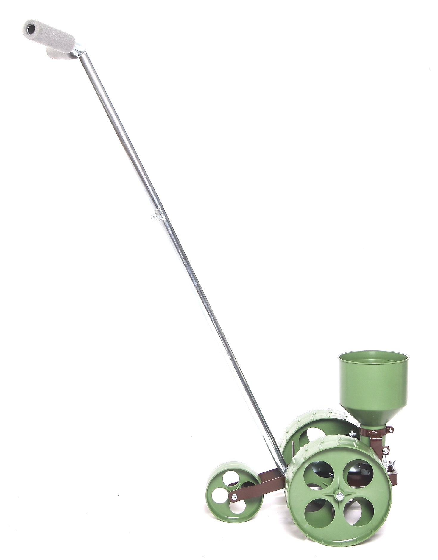 Vibrierende Zinken der kleinen Reihensämaschine R-3